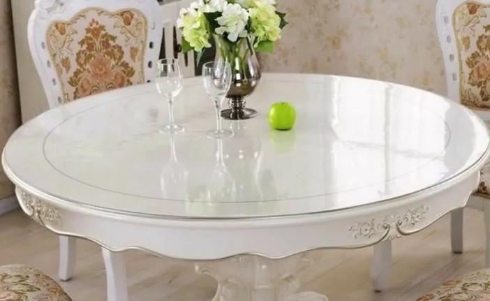 М'яке скло Прозора силіконова скатертина на стіл Soft Glass Захист для меблів 2.2х1.0м (товщина 1.5 мм) L1500012 фото