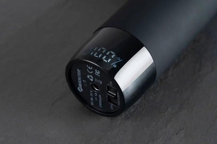 Перкуссионный массажный пистолет Lightsaber Booster U1 Мышечный массажер 2500 мАч (6 насадок) Черный L25501 фото