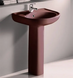 Комплект раковина + ніжка RAK Ceramics Cynthia Wash Basin (57 см) Бордовий L2157014 фото 2