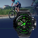 Чоловічий спортивний годинник Skmei 0990 Resist Чорний із зеленим L0990051 фото 3