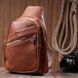 Женская сумка с одной лямкой через плечо из экокожи Vintage 22758 Рыжая b22758 фото 9