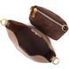 Женская сумка с автономной косметичкой внутри из натуральной кожи Vintage 22364 Бежевая b22364 фото 4