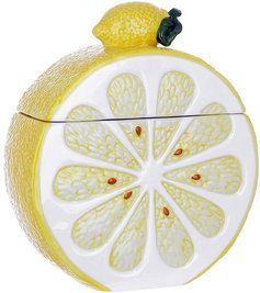 Банка керамическая "Lemon" 900 мл для сыпучих продуктов, Спелый лимон BD-928-103 фото