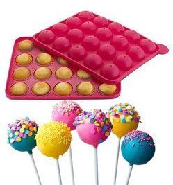 Силиконовая форма для Кейк Попсов (CAKE POPS) 23х19см 20 ячеек HH-652 фото