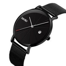 Кварцовий чоловічий годинники Skmei 9183 Tiger Black black L918303 фото