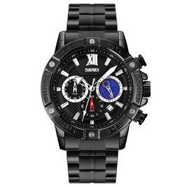 Чоловічий класичний годинник на браслеті Skmei 9235 (Чорний) L703269 фото