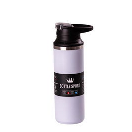 Термос Bottle Sport з напувалкою та ручкою 550 мл металева колба 23 см Фіолетовий HPGM5010V фото