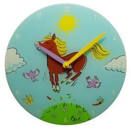Настінний годинник NeXtime "Конячка" &Oslash;30 см L8812 фото