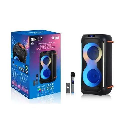Бездротова колонка Bluetooth NDR-610 800 Вт 4500 мАг з мікрофоном L712047 фото