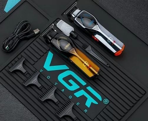 Беспроводной триммер-машинка для стрижки волос VGR V-187 (4 насадки) L719179 фото