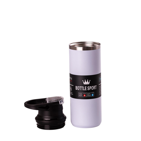 Термос Bottle Sport с поилкой и ручкой 550 мл металлическая колба 23 см Фиолетовый HPGM5010V фото
