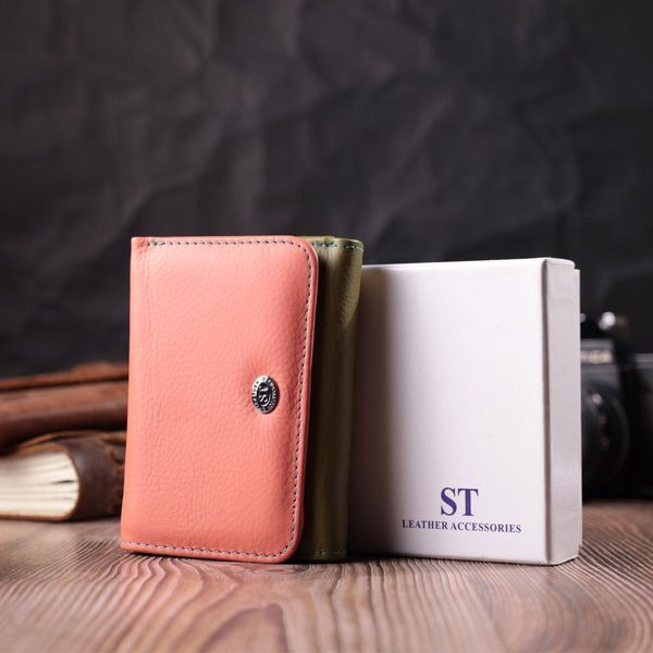 Кошелек для стильных девушек из натуральной кожи ST Leather 22494 Разноцветный b22494 фото