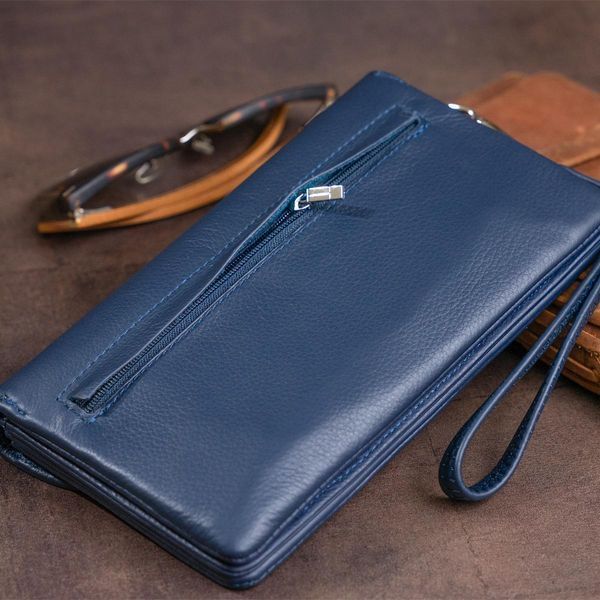 Клатч из кожи женский ST Leather 19317 Темно-синий b19317 фото