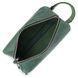 Косметичка унисекс из натуральной кожи Grande Pelle 11572 с ручкой 18х10х7 см зеленая b11572 фото 6