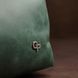Косметичка унисекс из натуральной кожи Grande Pelle 11572 с ручкой 18х10х7 см зеленая b11572 фото 2