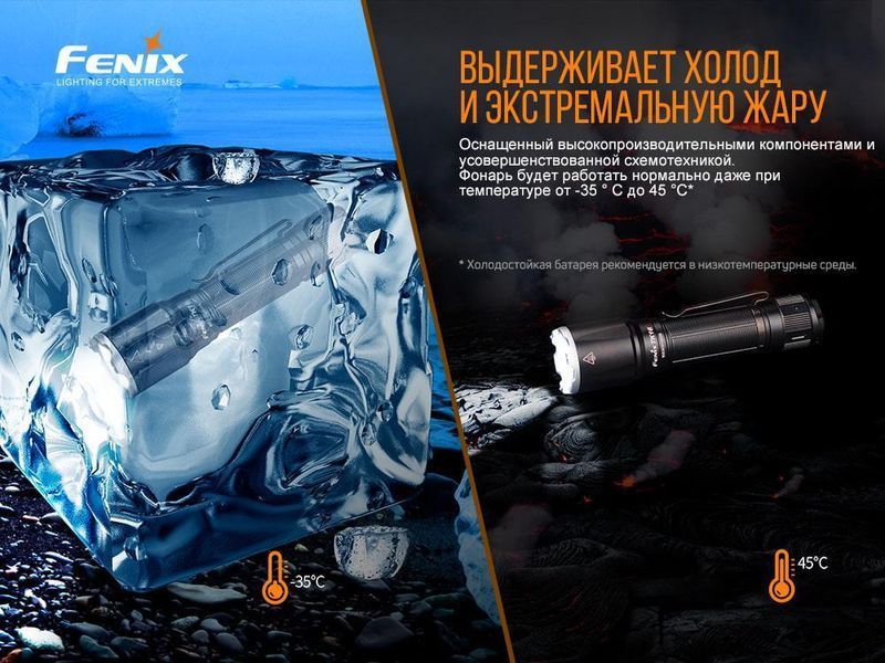 Ручной тактический фонарик Fenix TK16 V2.0 3100лм зарядка через Type-C (Черный) L703375 фото