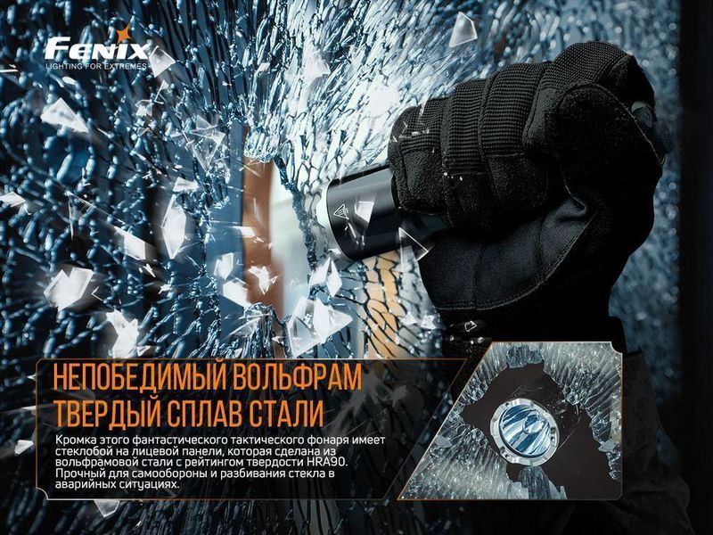 Ручной тактический фонарик Fenix TK16 V2.0 3100лм зарядка через Type-C (Черный) L703375 фото