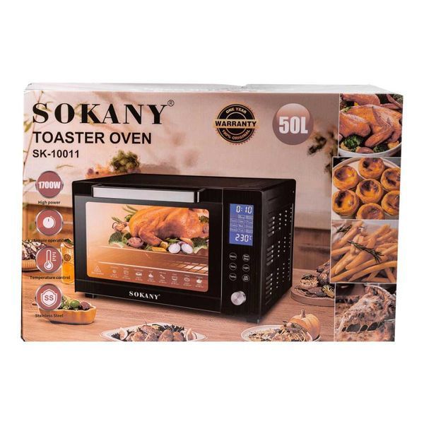 Електрична духовка настільна Sokany велика на 50 л духова шафа 1700 Вт з конвекцією SK10011 фото