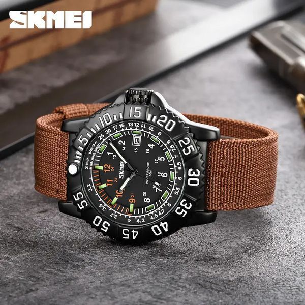 Мужские наручные часы Skmei 9281 Коричневые L9003681 фото