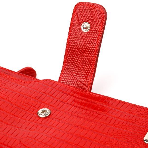 Женский кошелек из натуральной фактурной кожи CANPELLINI 21646 Красный b21646 фото