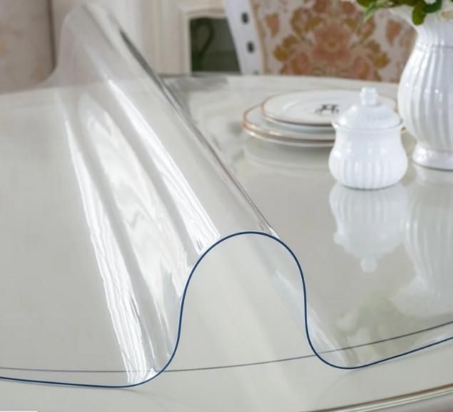 М'яке скло Прозора силіконова скатертина на стіл Soft Glass Захист для меблів 2.3х1.0м (товщина 1.5 мм) L1500013 фото