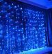 Гирлянда штора Водопад 240-B большая лампа 3D led blue 3х2м (силиконовый провод с удлинением) L200628 фото 1