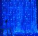 Гирлянда штора Водопад 240-B большая лампа 3D led blue 3х2м (силиконовый провод с удлинением) L200628 фото 10