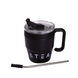 Термокружка Coffee & Tea 480 мл с металлической трубочкой черная HP-14-23B фото 2