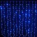 Гирлянда штора Водопад 240-B большая лампа 3D led blue 3х2м (силиконовый провод с удлинением) L200628 фото 3