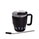Термокружка Coffee & Tea 480 мл с металлической трубочкой черная HP-14-23B фото 4