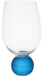 Набор 6 стеклянных стаканов "Bauble Glass" 450мл на синей ножке BD-992-101 фото