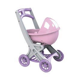 Коляска для ляльок з люлькою Doloni Toys 0121/04 Сіро-рожева RT-0121/04 фото