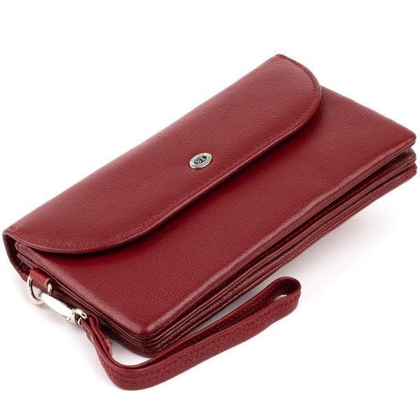 Клатч из кожи женский ST Leather 19318 Бордовый b19318 фото