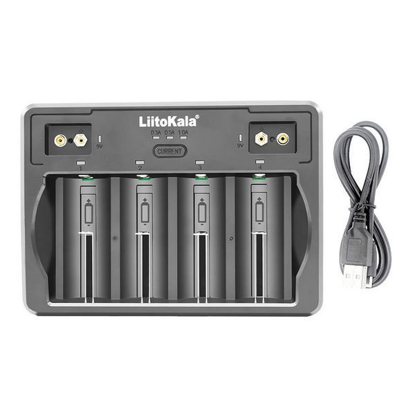Универсальное зарядное устройство Liitokala Lii-D4 на 4 канала ​​​​​​​(Li-ion, NiMH+NiCD + крона) Type-C L703433 фото