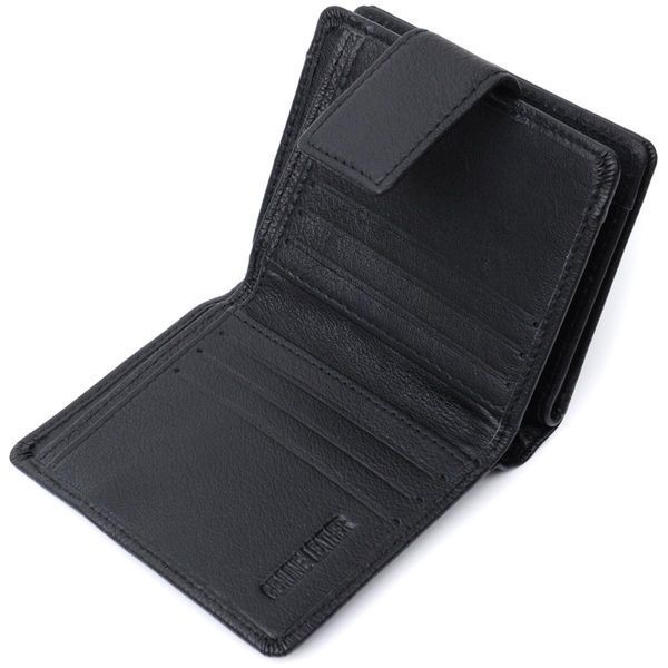 Женский кошелек с монетницей и блоком для пропусков из натуральной кожи ST Leather 22713 Черный b22713 фото