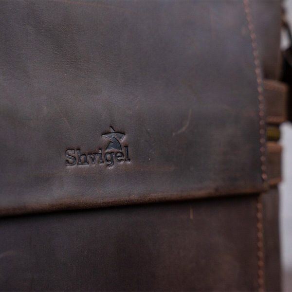 Сумка мужская SHVIGEL 11097 кожаная Коричневая b11097 фото
