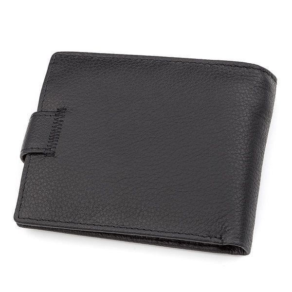 Чоловічий гаманець ST Leather 18328 італійська шкіра Чорний b18328 фото