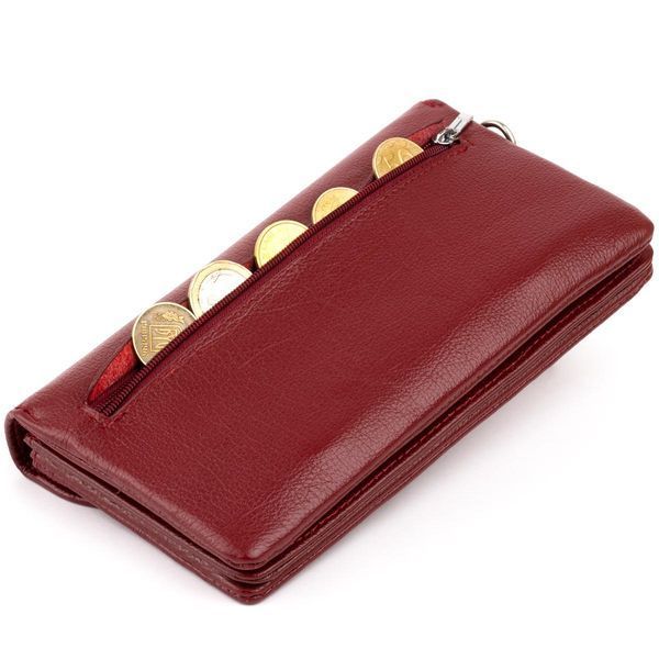 Клатч из кожи женский ST Leather 19318 Бордовый b19318 фото