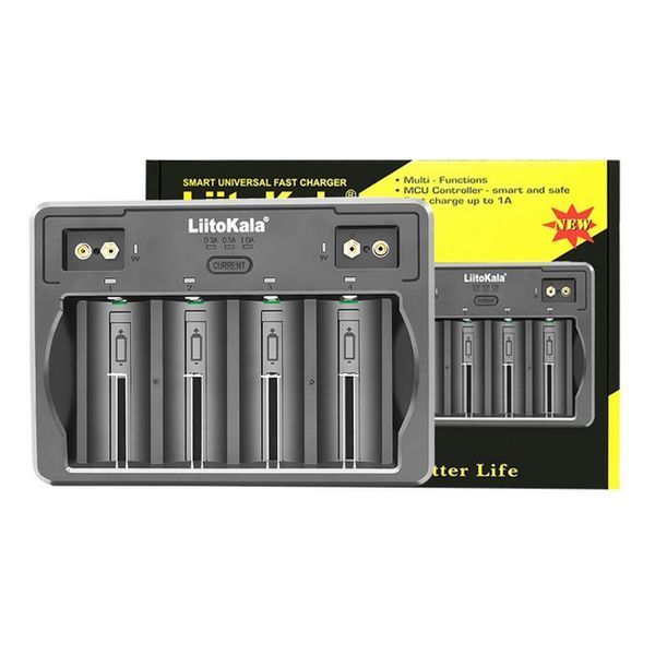 Универсальное зарядное устройство Liitokala Lii-D4 на 4 канала ​​​​​​​(Li-ion, NiMH+NiCD + крона) Type-C L703433 фото