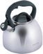 Чайник Kamille Whistling Kettle 2.7л з нержавіючої сталі зі свистком і скляною кришкою (сіра ручка) KM-1088 фото 1