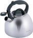 Чайник Kamille Whistling Kettle 2.7л з нержавіючої сталі зі свистком і скляною кришкою (сіра ручка) KM-1088 фото 2
