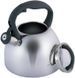 Чайник Kamille Whistling Kettle 2.7л з нержавіючої сталі зі свистком і скляною кришкою (сіра ручка) KM-1088 фото 3