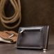 Шкіряний чоловічий затиск для грошей з монетницею GRANDE PELLE 11547 Коричневий b11547 фото 8