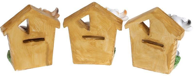 Копилка &laquo;Коровка с домиком&raquo; 9х5.3х9см, полистоун BD-424-203 фото