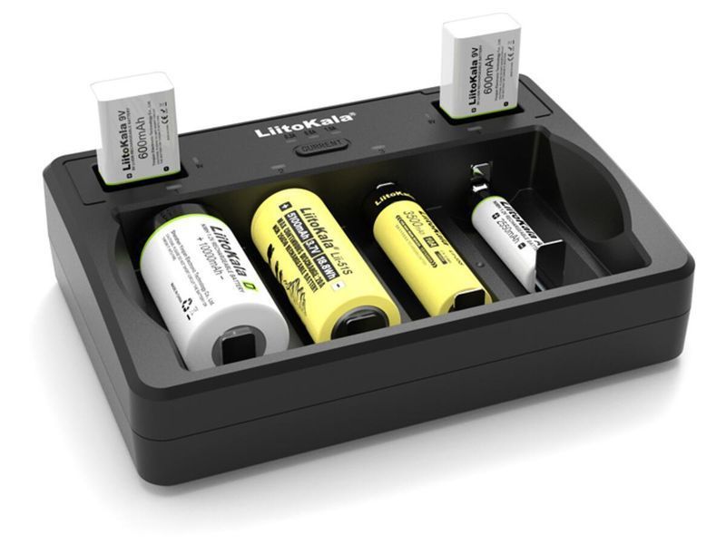 Универсальное зарядное устройство Liitokala Lii-D4 на 4 канала ​​​​​​​(Li-ion, NiMH+NiCD + крона) Type-C L703433 фото