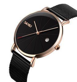 Оригінальний чоловічий годинник Skmei 9183 Tiger Black gold L918301 фото