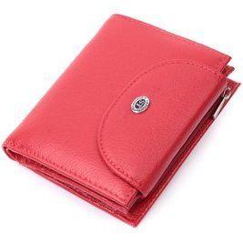 Яркий женский кошелек с монетницей из натуральной кожи ST Leather 22712 Красный b22712 фото