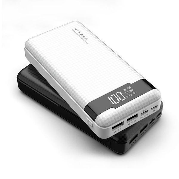 Портативный внешний аккумулятор Pineng PN-861 20000 mAh повербанк Белый L861201 фото