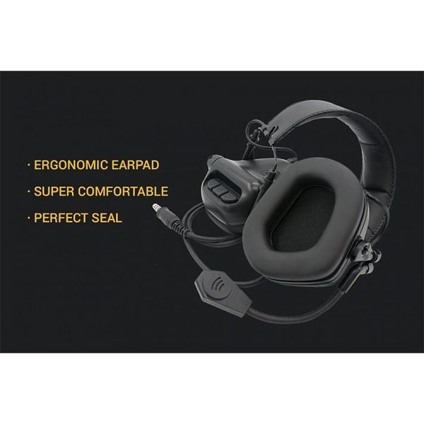 Тактические активные наушники Earmor М32 FG Черный L32007 фото