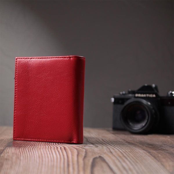 Яркий женский кошелек с монетницей из натуральной кожи ST Leather 22712 Красный b22712 фото